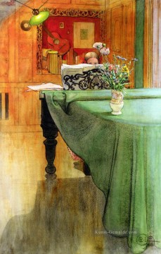 Brita Vid Pianot Brita am Klavier 1908 Carl Larsson Ölgemälde